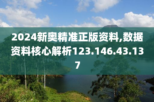 2024新奥精准正版资料,数据资料核心解析123.146.43.137