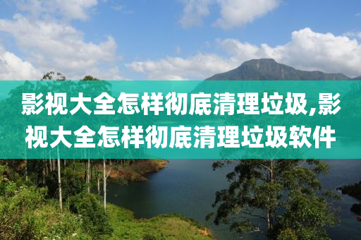 影视大全怎样彻底清理垃圾,影视大全怎样彻底清理垃圾软件