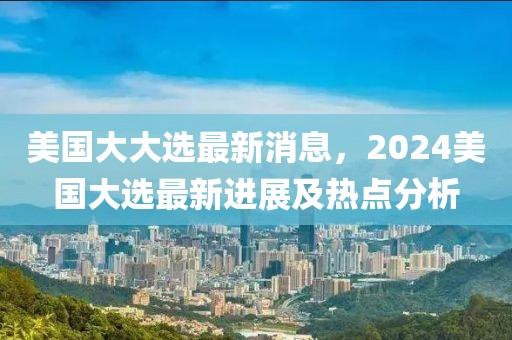 美國(guó)大大選最新消息，2024美國(guó)大選最新進(jìn)展及熱點(diǎn)分析