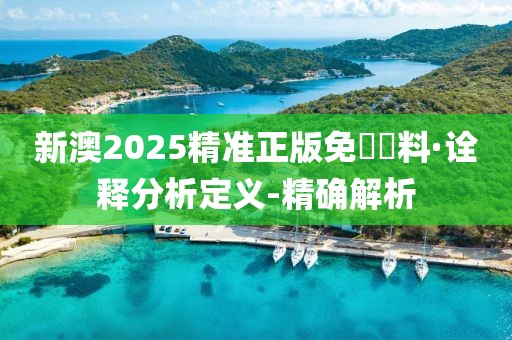 新澳2025精準(zhǔn)正版免費(fèi)資料·詮釋分析定義-精確解析