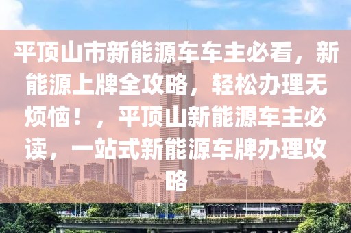 平頂山市新能源車車主必看，新能源上牌全攻略，輕松辦理無(wú)煩惱！，平頂山新能源車主必讀，一站式新能源車牌辦理攻略