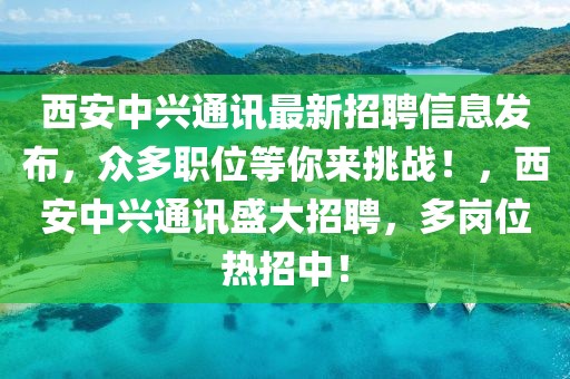 西安中興通訊最新招聘信息發(fā)布，眾多職位等你來挑戰(zhàn)！，西安中興通訊盛大招聘，多崗位熱招中！