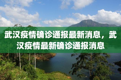 武漢疫情確診通報最新消息，武漢疫情最新確診通報消息