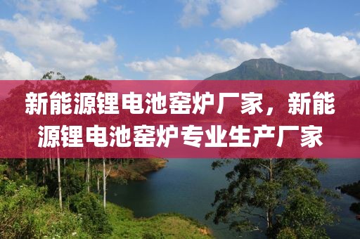 新能源鋰電池窯爐廠家，新能源鋰電池窯爐專業(yè)生產(chǎn)廠家