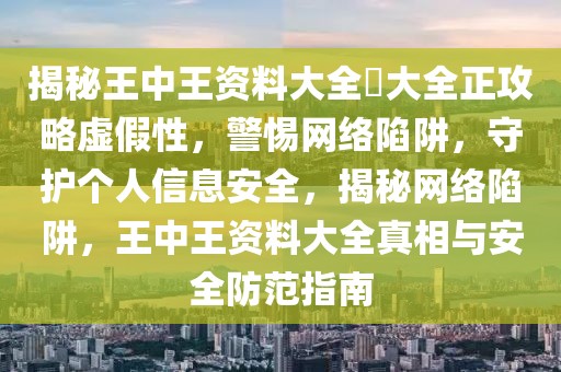 揭秘王中王資料大全枓大全正攻略虛假性，警惕網(wǎng)絡(luò)陷阱，守護(hù)個(gè)人信息安全，揭秘網(wǎng)絡(luò)陷阱，王中王資料大全真相與安全防范指南