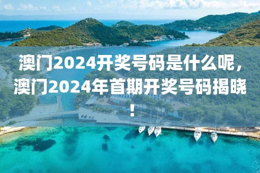 澳門2024開獎號碼是什么呢，澳門2024年首期開獎號碼揭曉！