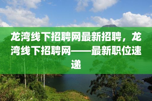 龍灣線下招聘網(wǎng)最新招聘，龍灣線下招聘網(wǎng)——最新職位速遞