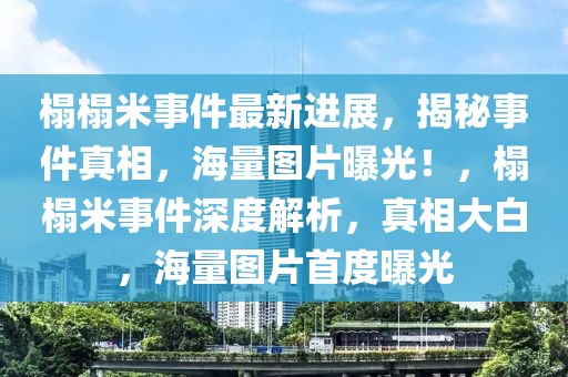 榻榻米事件最新進(jìn)展，揭秘事件真相，海量圖片曝光！，榻榻米事件深度解析，真相大白，海量圖片首度曝光